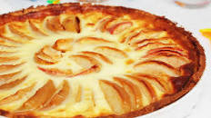 tarte aux pommes crème