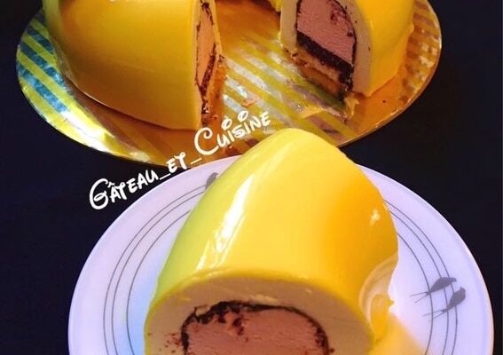 entremet citron framboise