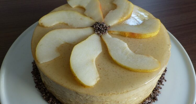 entremet poire caramel