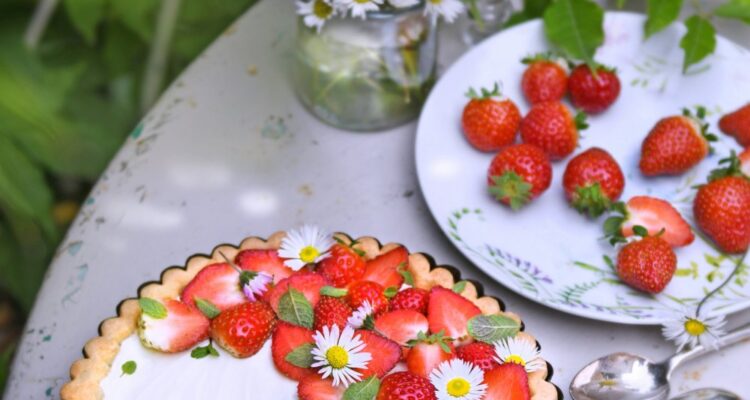 tarte aux fraises