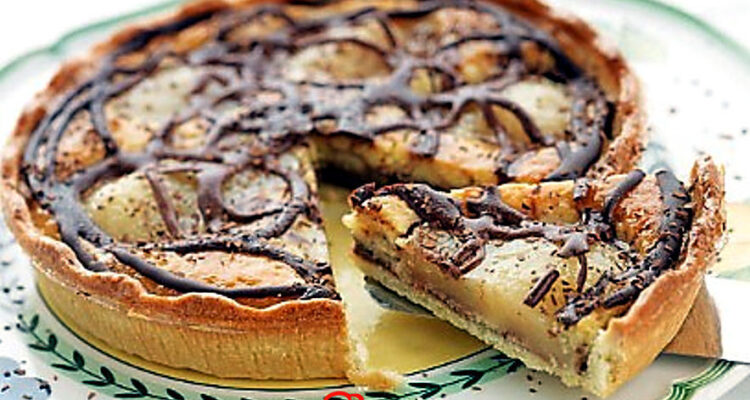 tarte au poire chocolat