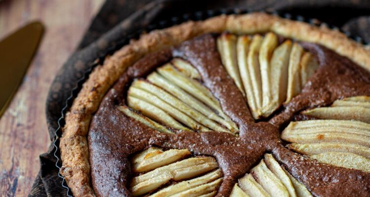 tarte poire amandes