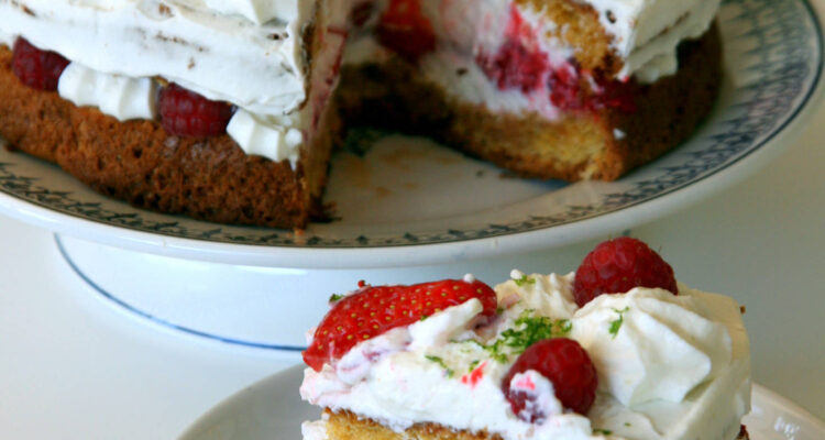 gateau framboise