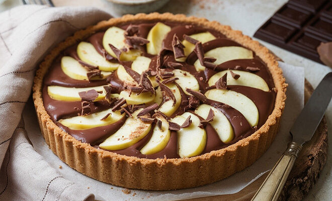 tarte aux pommes amandes