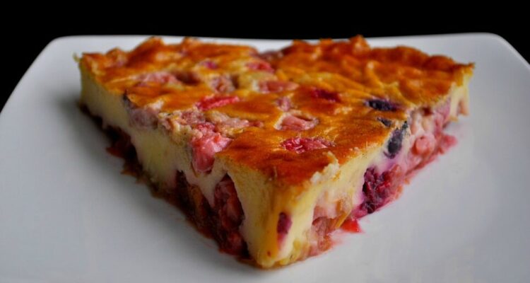clafoutis à la rhubarbe