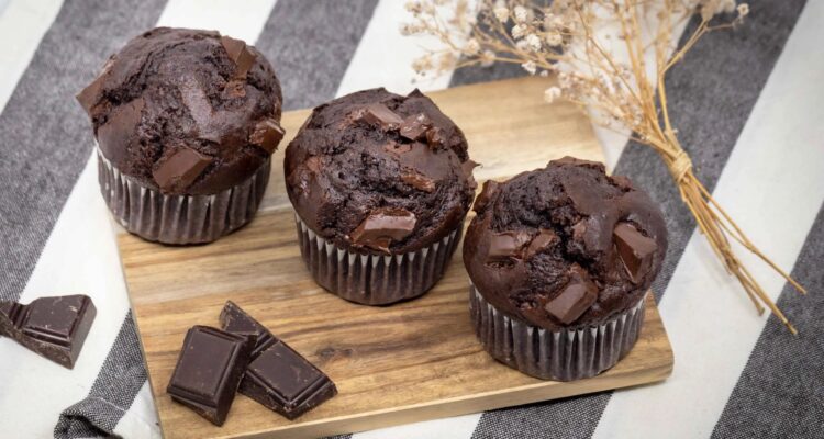muffin chocolat moelleux