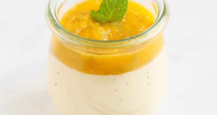 panna cotta mangue