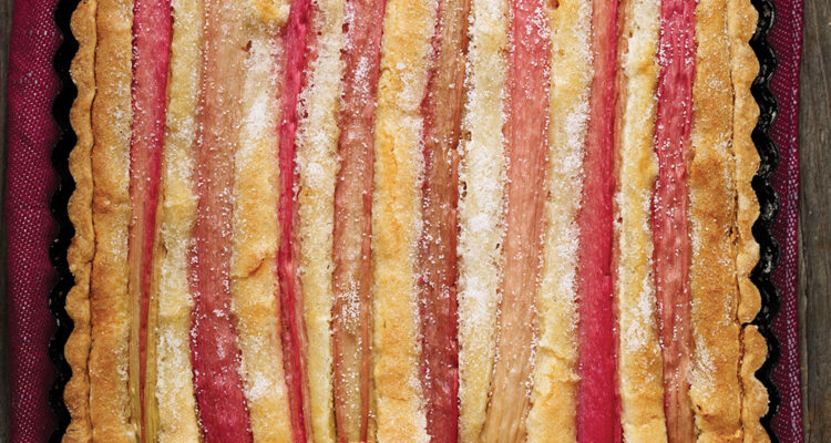 tarte à la rhubarbe amande